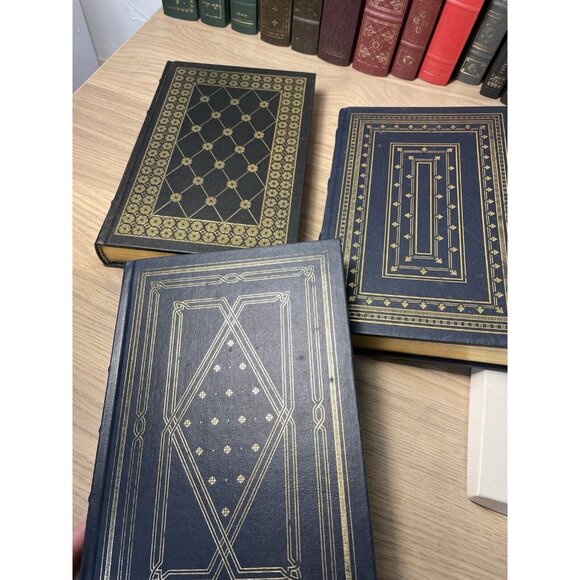 Franklin Library Lot 15 Books Leather Bound Hardcover Gold Gilt Classics Decor - Picture 7 of 14